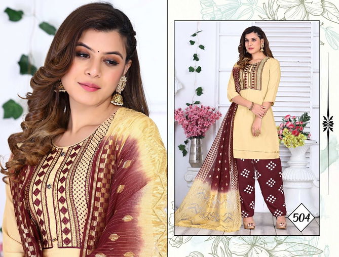 Riyaa Levisa 1 Rayon Designer Fancy Wear Ready Made Suit Collection